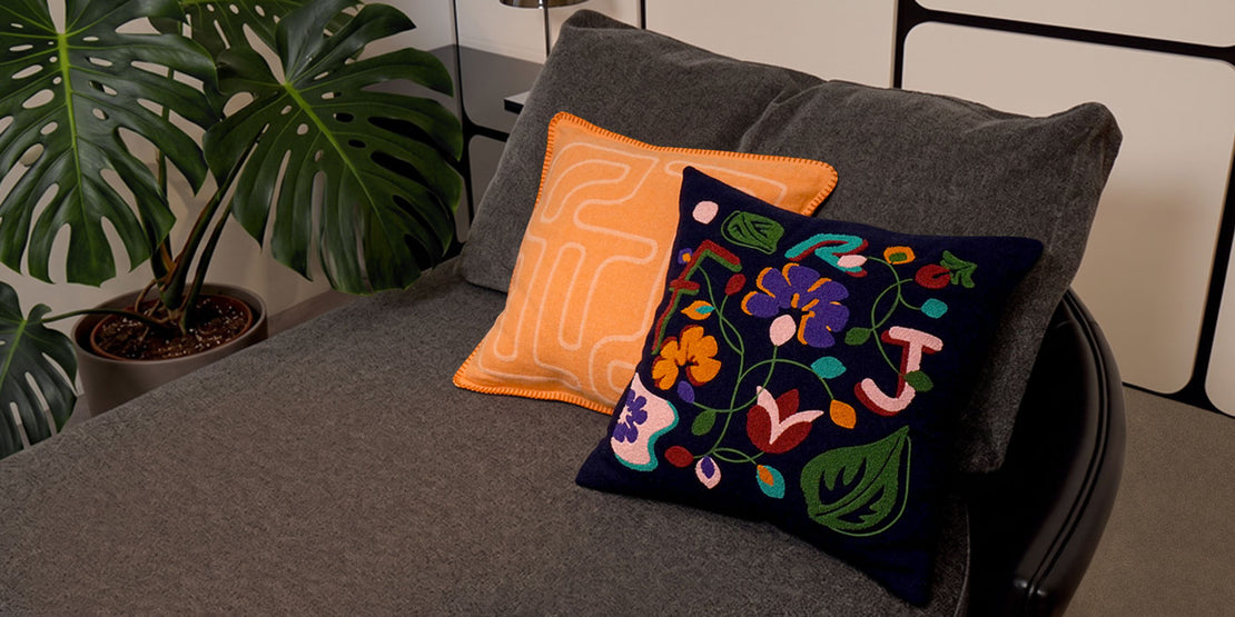 Freyjaloft wool throw pillows home page banner
